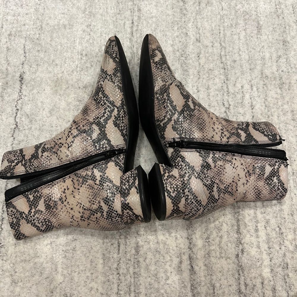 Snakeskin Booties  - Picture 3 of 4